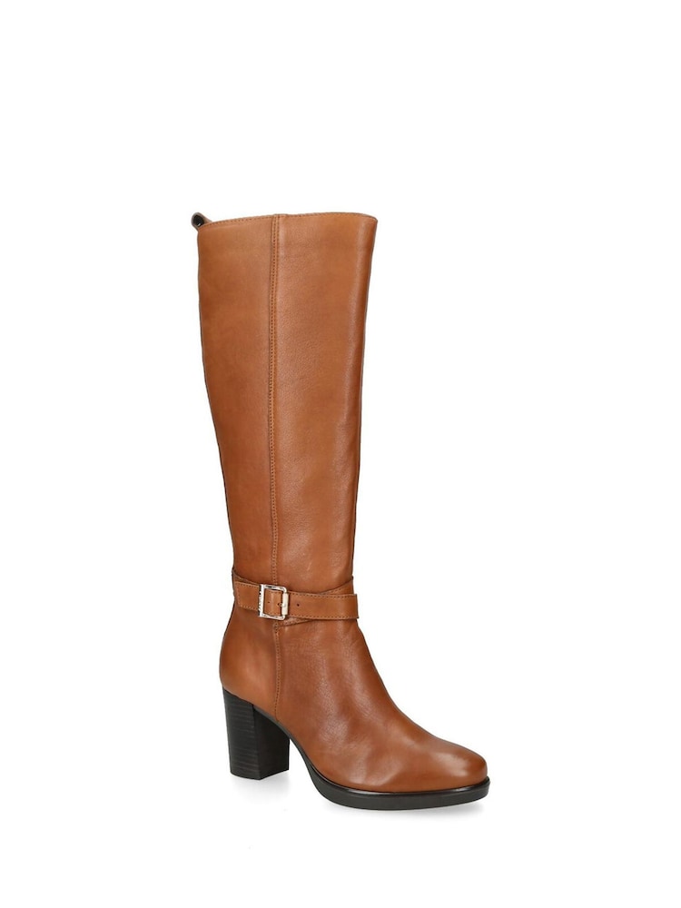 Carvela Buckle Detail Knee High Boots - Image 3 of 4
