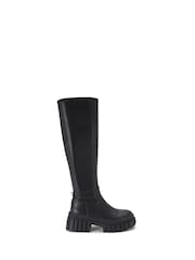 KG Kurt Geiger Black Tegan Sock Knee Boots - Image 2 of 4