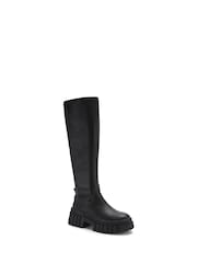 KG Kurt Geiger Black Tegan Sock Knee Boots - Image 3 of 4