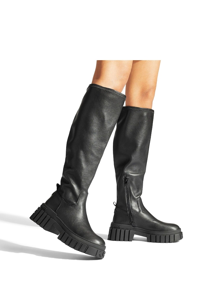 KG Kurt Geiger Black Tegan Sock Knee Boots - Image 5 of 5 KG Kurt Geiger Black Tegan Sock Knee Boots - Image 5 of 5