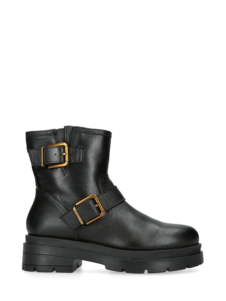 Kurt Geiger London Brixton Biker Black Boots - Image 2 of 5