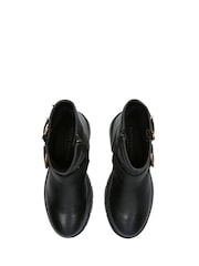 Kurt Geiger London Brixton Biker Black Boots - Image 5 of 5