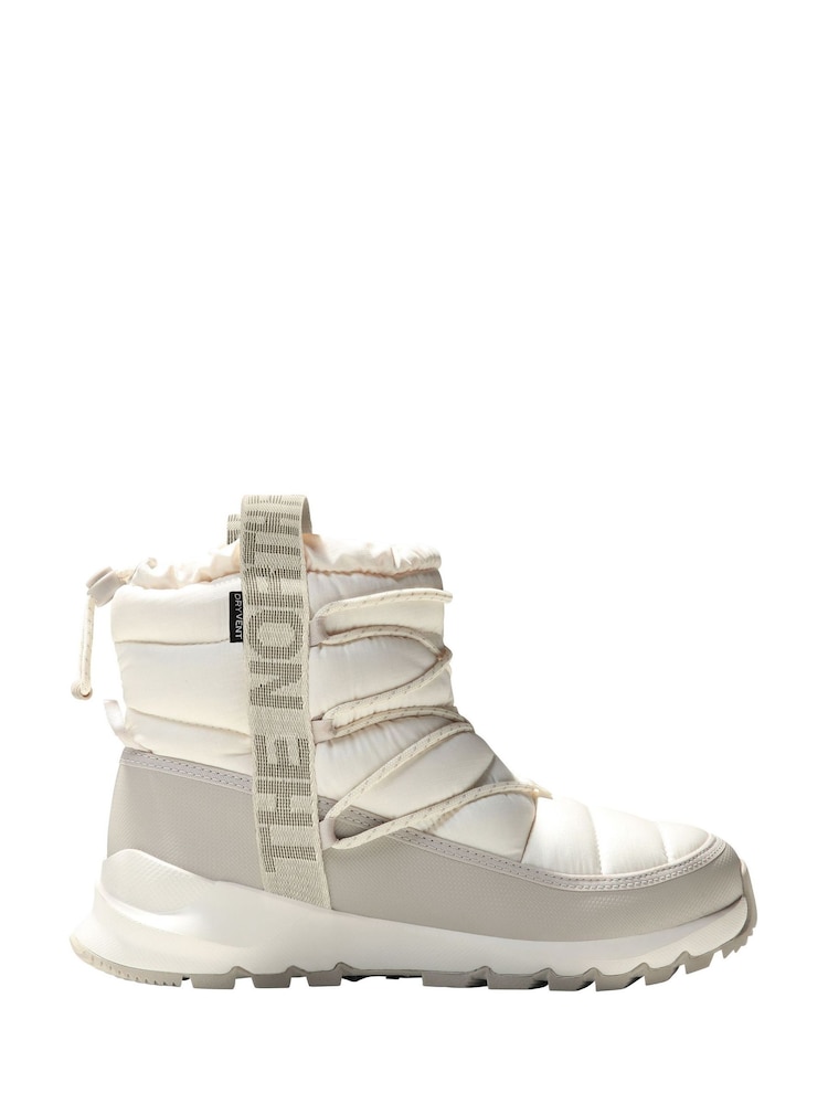 The North Face Cream Womens Thermoball Waterproof Lace Up Winter Boots - Image 1 of 6 The North Face Cream Womens Thermoball Waterproof Lace Up Winter Boots - Image 1 of 6