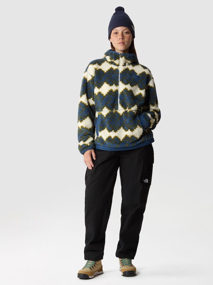 The North Face Blue Campshire Fleece Hoodie - Image 3 of 7