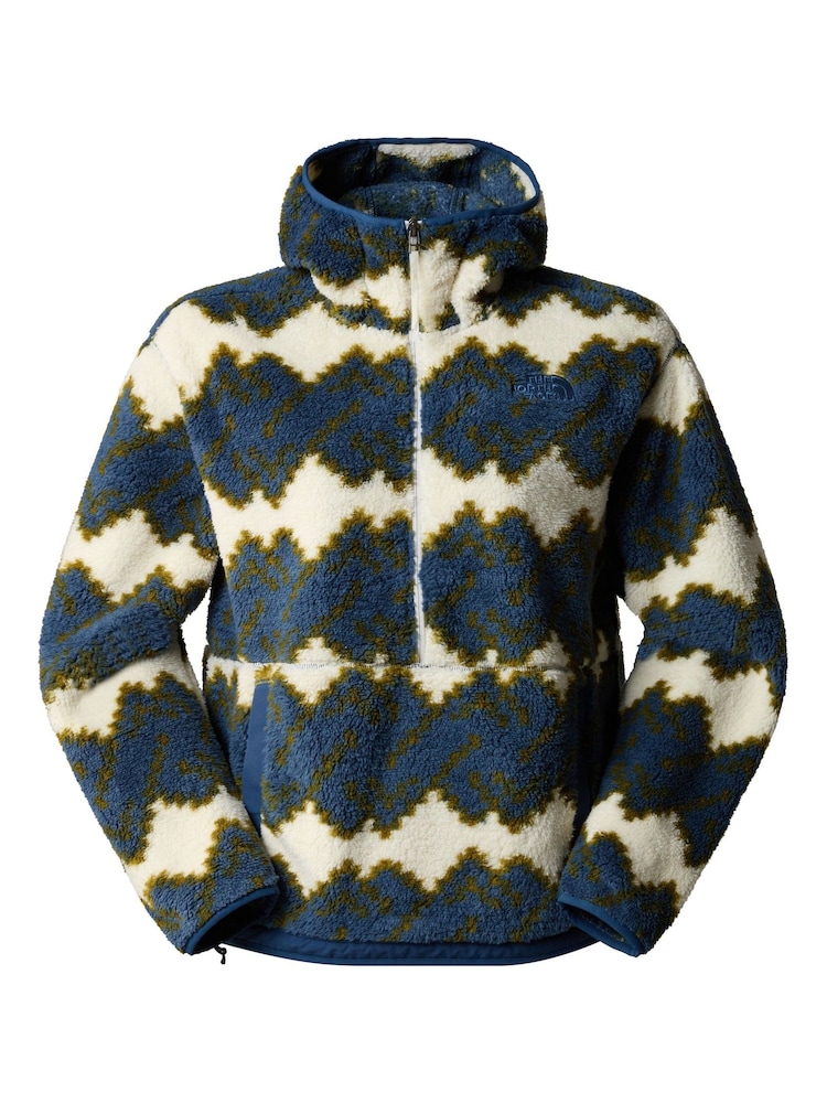 The North Face Blue Campshire Fleece Hoodie - Image 6 of 7