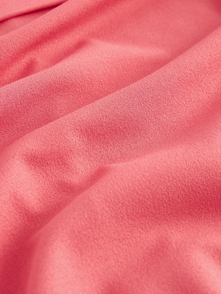 Coral Pink Cape Detail Maxi Dress - Image 5 of 5 Coral Pink Cape Detail Maxi Dress - Image 5 of 5