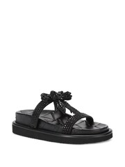 Kurt Geiger London Orson Crystal Drench Bow Black Sandals - Image 2 of 5