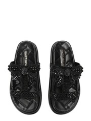 Kurt Geiger London Orson Crystal Drench Bow Black Sandals - Image 5 of 5