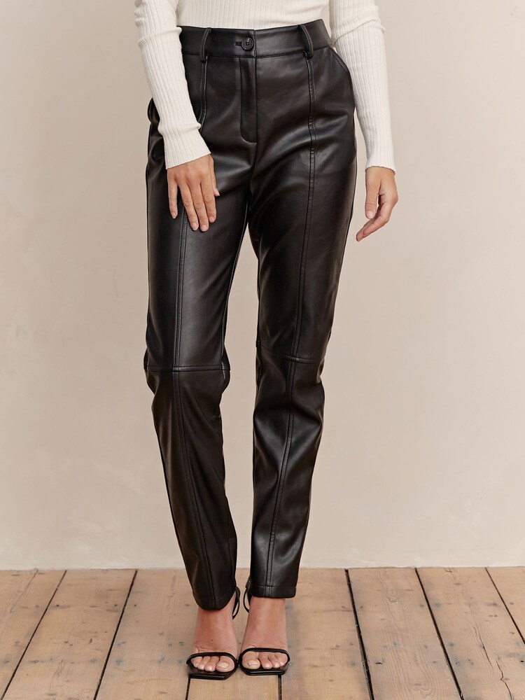 Society 8 Daphne Black PU Trousers - Image 1 of 5