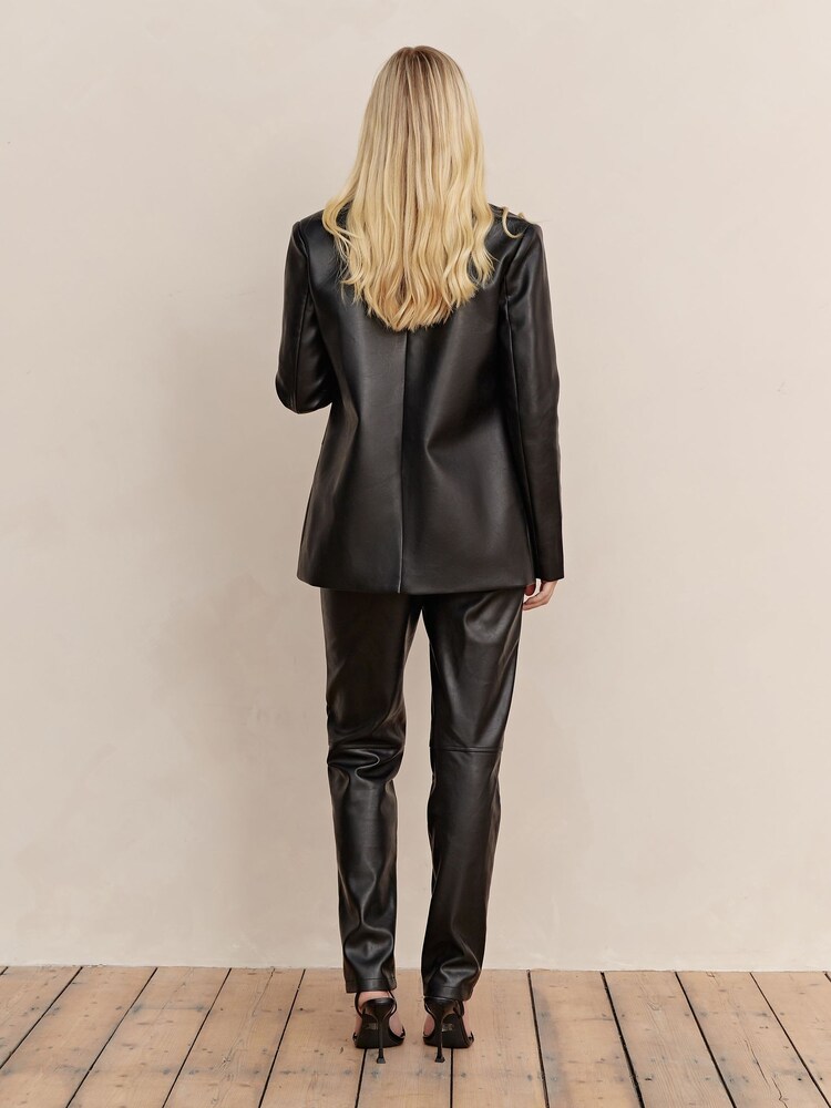 Society 8 Daphne Black PU Trousers - Image 2 of 5