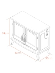 Adam Black Woodhouse Electric Stove - Image 4 of 4