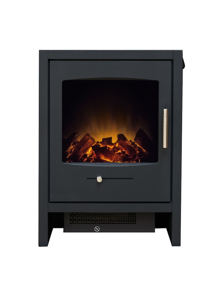 Acantha Grey Bergen Charcoal Electric Stove - Image 2 of 4