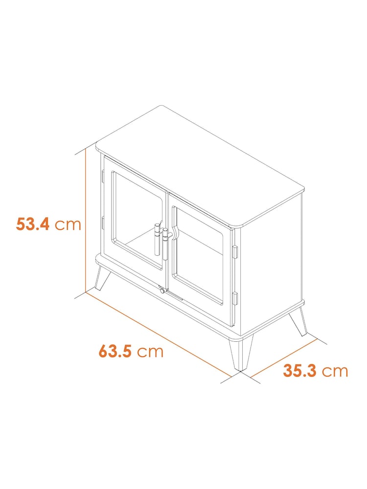 Acantha Grey Adana Charcoal Electric Stove - Image 4 of 4
