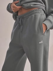 self. Grey Cuffed Joggers - Image 7 of 9