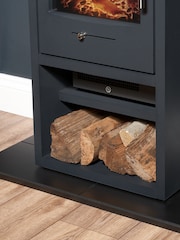 Acantha Grey Bergen XL Charcoal Electric Stove - Image 2 of 4