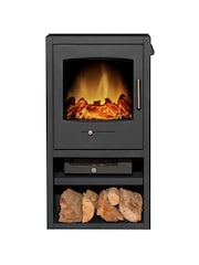 Acantha Grey Bergen XL Charcoal Electric Stove - Image 3 of 4