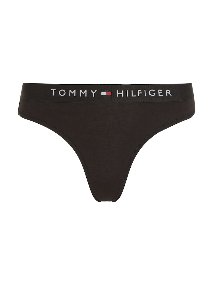 Tommy Hilfiger Black Original Thong - Image 3 of 5