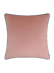 Furn Blush/Teal Meridian Velvet 55 x 55cm Cushion Cover - Image 4 of 7