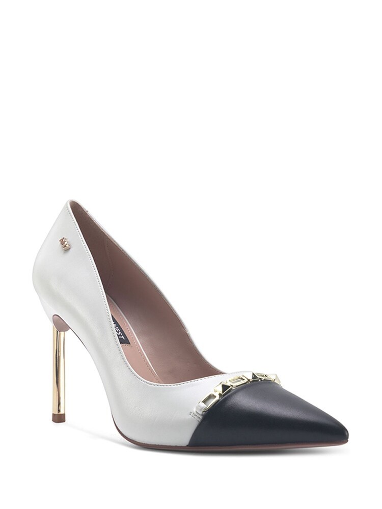Nine West Womens 'Fetta' Grey Stiletto HigH Hills Shoes - Image 2 of 3