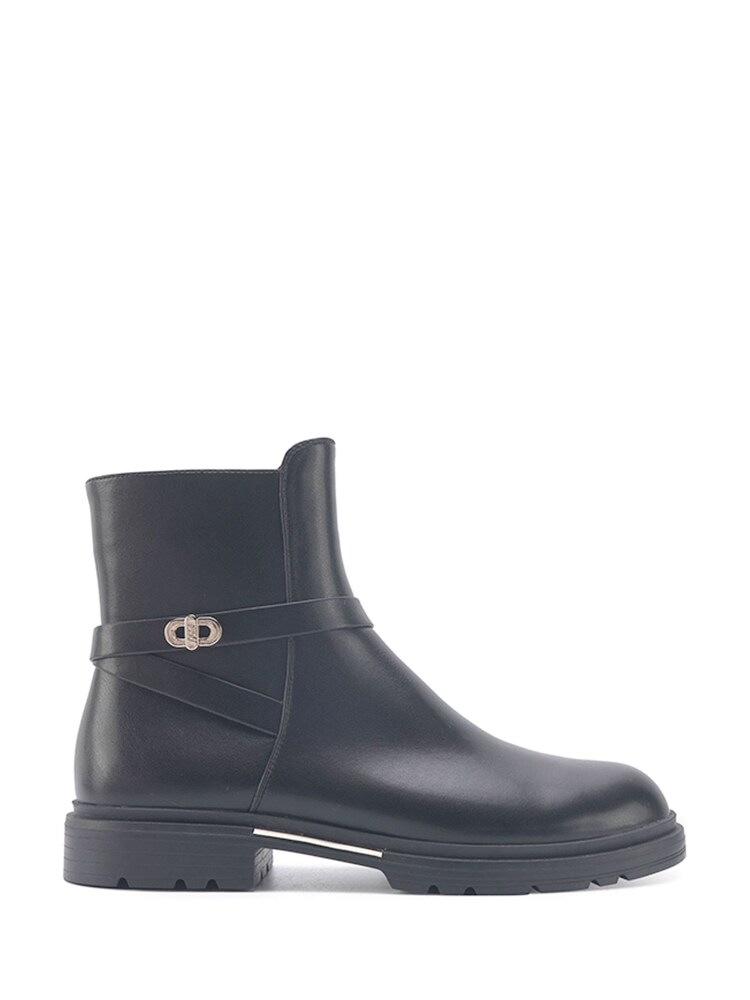 Nine West Womens 'Delenah' Black Ankle Boots with Zipper - Image 1 of 3