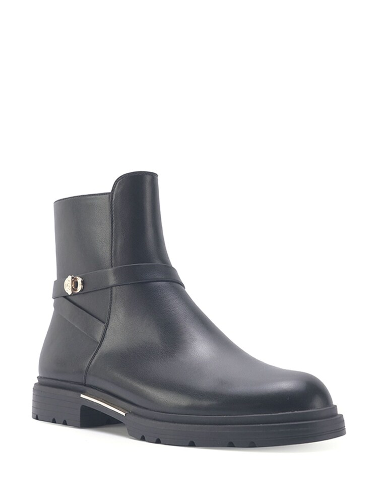 Nine West Womens 'Delenah' Black Ankle Boots with Zipper - Image 2 of 3