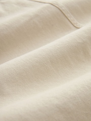 Ecru White Twill Chore Shacket Overshirt - Image 7 of 10