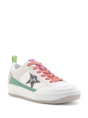 Nine West Womens 'Shalin' Black Trainers with White Patterns - Image 2 of 3