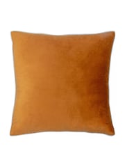 Furn Ginger/Ecru Meridian Velvet 45 x 45cm Cushion Cover - Image 4 of 7