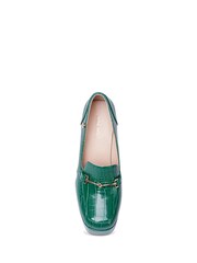 Mocassins à talon carré effet croco Nine West femme - Image 2 of 2