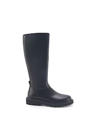 Nine West Womens 'Dautsen' Knee High Flat Black Boots with Zipper - Image 1 of 2