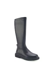 Nine West Womens 'Dautsen' Knee High Flat Black Boots with Zipper - Image 2 of 2