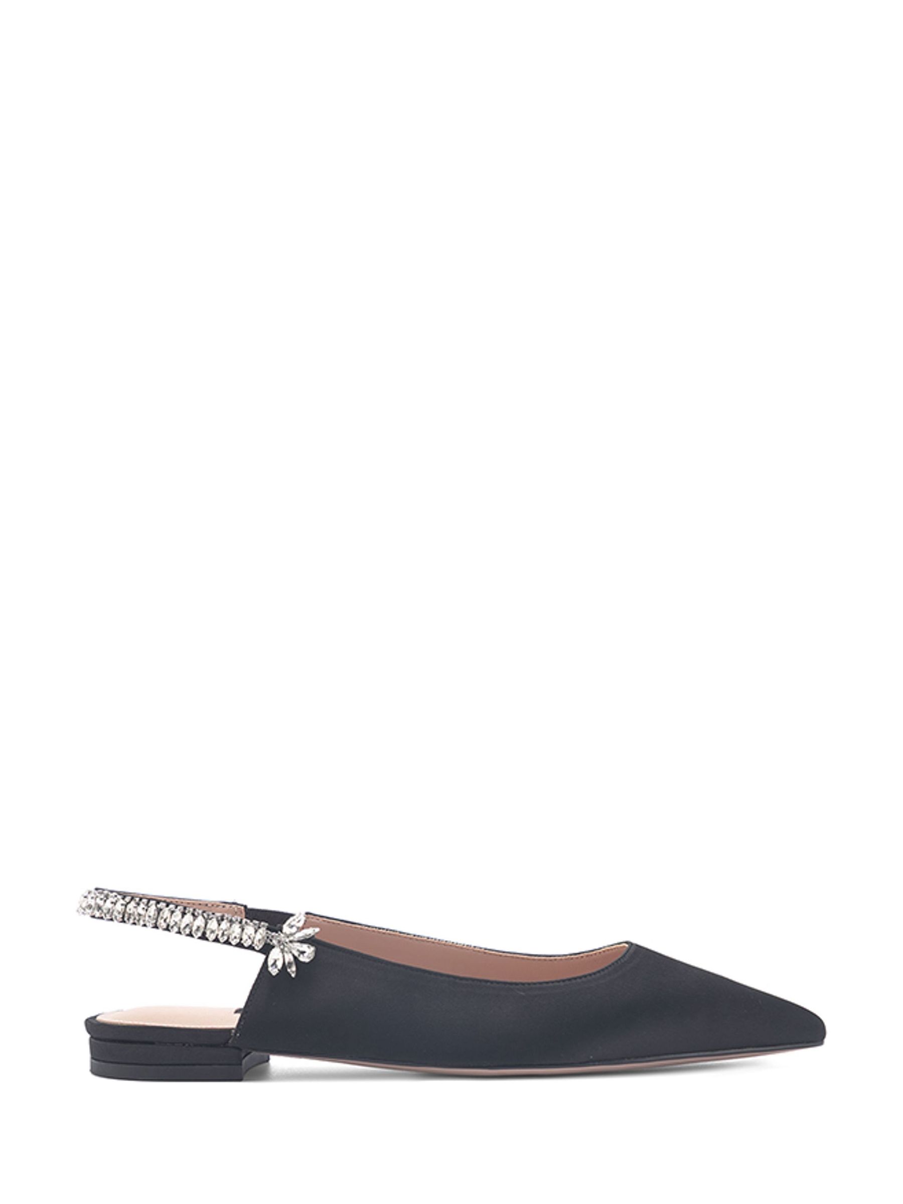Buy Nine West Womens Mabay Flat Sling Back Ballet Black Pumps from Next Luxembourg