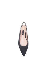 Nine West Womens 'Mabay' Flat Sling Back Ballet Black Pumps - Image 3 of 3