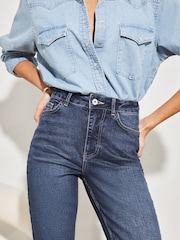 Lipsy Blue High Waist Slim Straight Jeans - Image 3 of 4