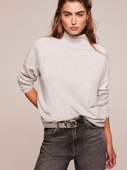 Mint Velvet Grey Turtle Neck Jumper - Image 1 of 7