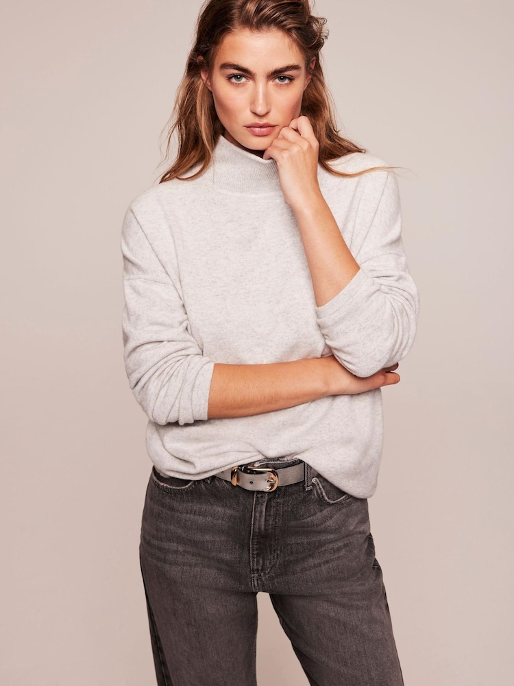 Mint Velvet Grey Turtle Neck Jumper - Image 2 of 7