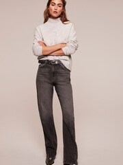 Mint Velvet Grey Turtle Neck Jumper - Image 3 of 7