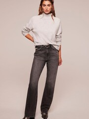 Mint Velvet Grey Turtle Neck Jumper - Image 4 of 7