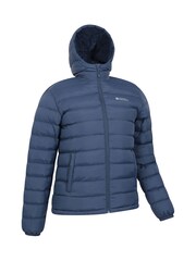 Mountain Warehouse Blue Mens Seasons Water Resistant Faux Fur Lined Padded Jacket - Image 3 of 6
