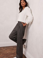 Mint Velvet Grey Grey Wide Leg Trousers - Image 2 of 7