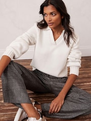 Mint Velvet Grey Grey Wide Leg Trousers - Image 5 of 7
