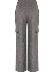 Mint Velvet Grey Grey Wide Leg Trousers - Image 7 of 7