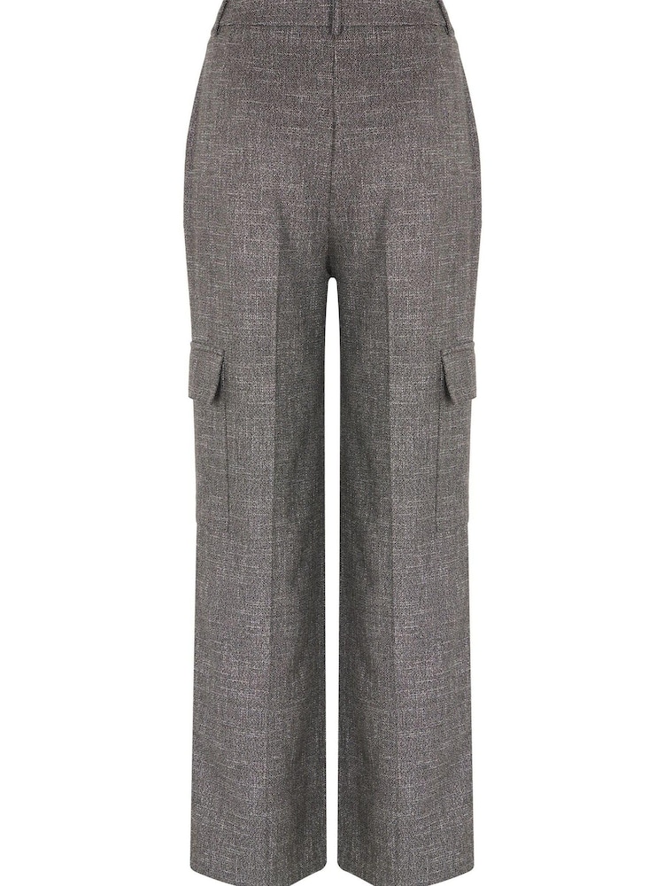 Mint Velvet Grey Grey Wide Leg Trousers - Image 7 of 7