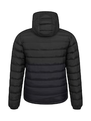 Mountain Warehouse Black Seasons Mens Water Resistant Faux Fur Lined Padded Jacket - Image 2 of 6