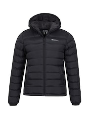 Mountain Warehouse Black Seasons Mens Water Resistant Faux Fur Lined Padded Jacket - Image 3 of 6