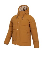 Mountain Warehouse Natural Manta Mens Water Resistant Borg Lined Padded Jacket - Image 4 of 4