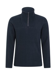 Mountain Warehouse Blue Mens Cedar Quarter Zip Fleece - Image 1 of 4