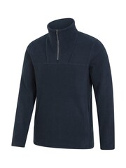 Mountain Warehouse Blue Mens Cedar Quarter Zip Fleece - Image 3 of 4