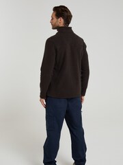 Mountain Warehouse Brown Mens Cedar Quarter Zip Fleece - Image 2 of 4