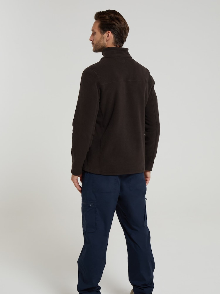 Mountain Warehouse Brown Mens Cedar Quarter Zip Fleece - Image 2 of 4
